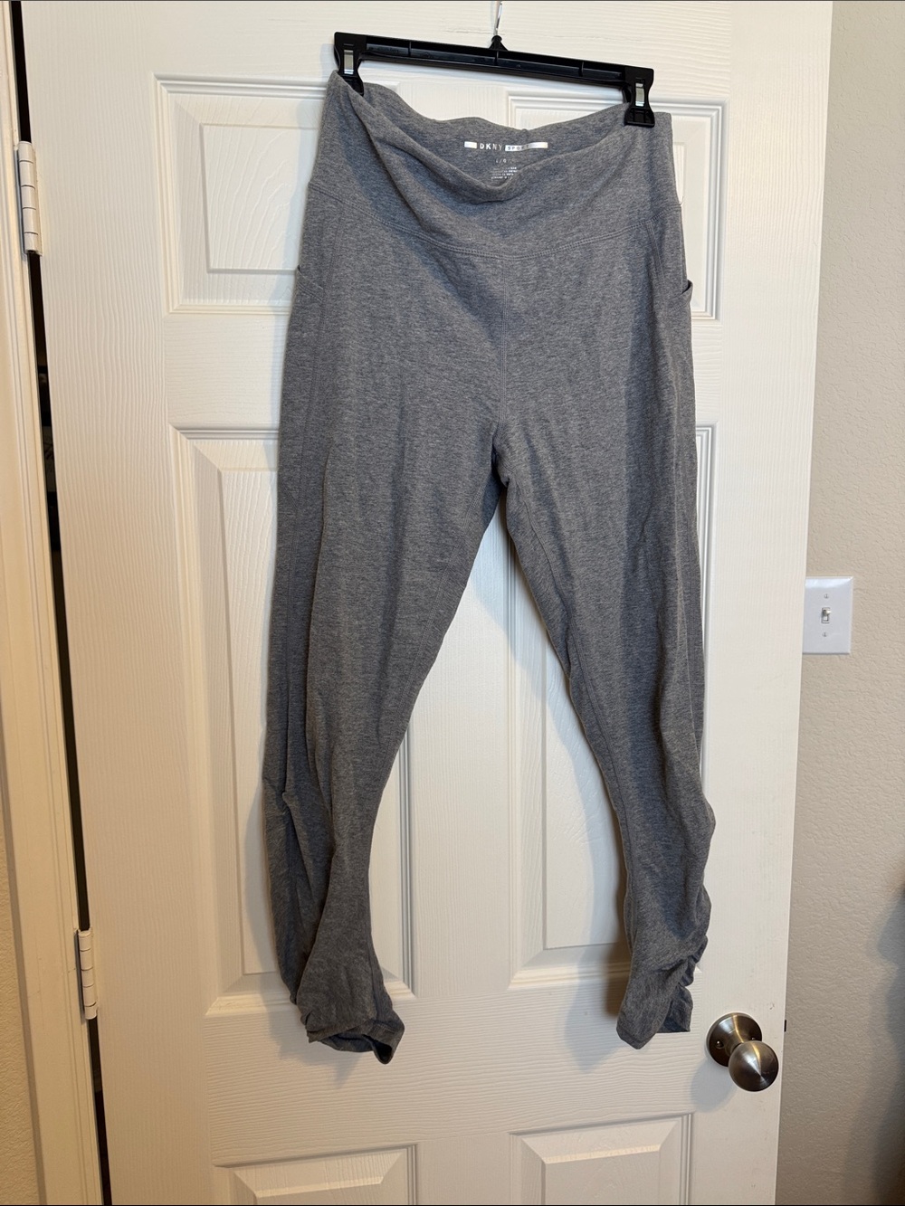 DKNY Heather Gray Knit Lounge Leggings